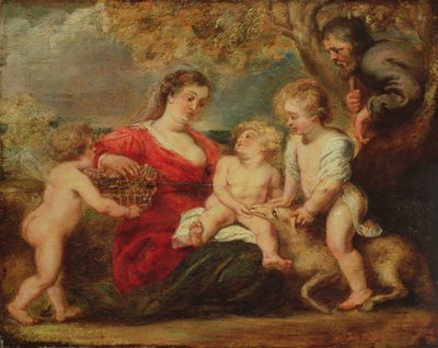 Holy Family in a Landscape by Peter Paul Rubens